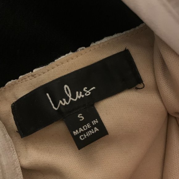 Lulu's White Lace Cutout Mini Dress - Picture 3 of 3